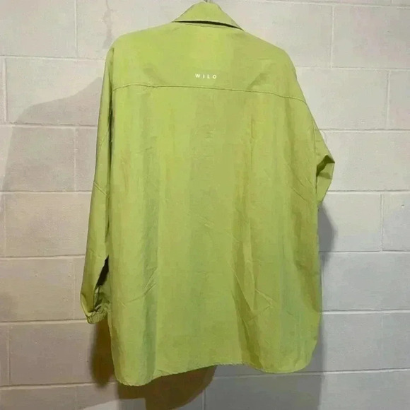 Wilo the Label Women's Workout/Beach Coverup Parachute Shirt Lime Athletic‎ NWT - Picture 4 of 8